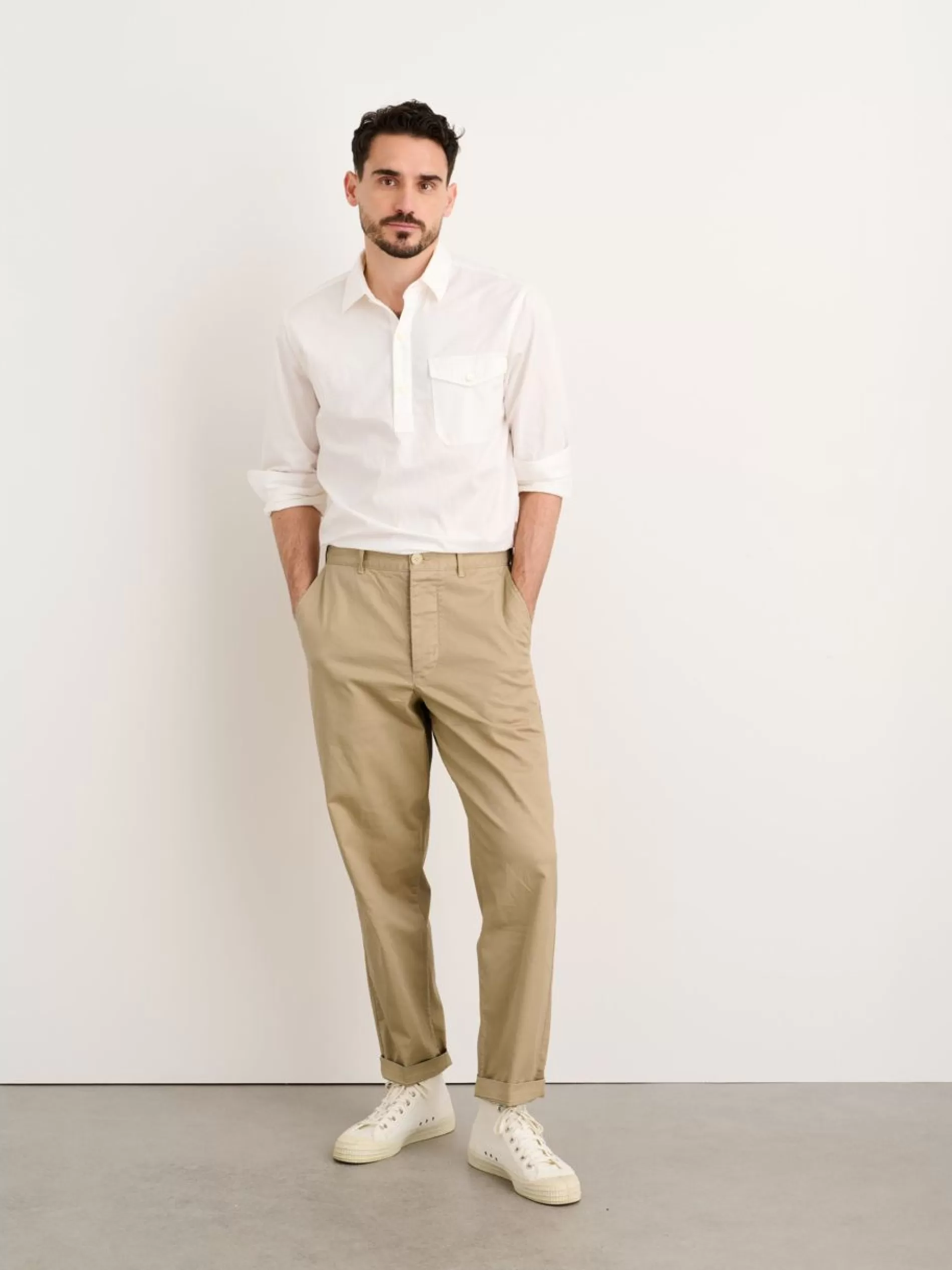 Alex Mill Flat Front Pant In Vintage Twill Vintage Khaki Online