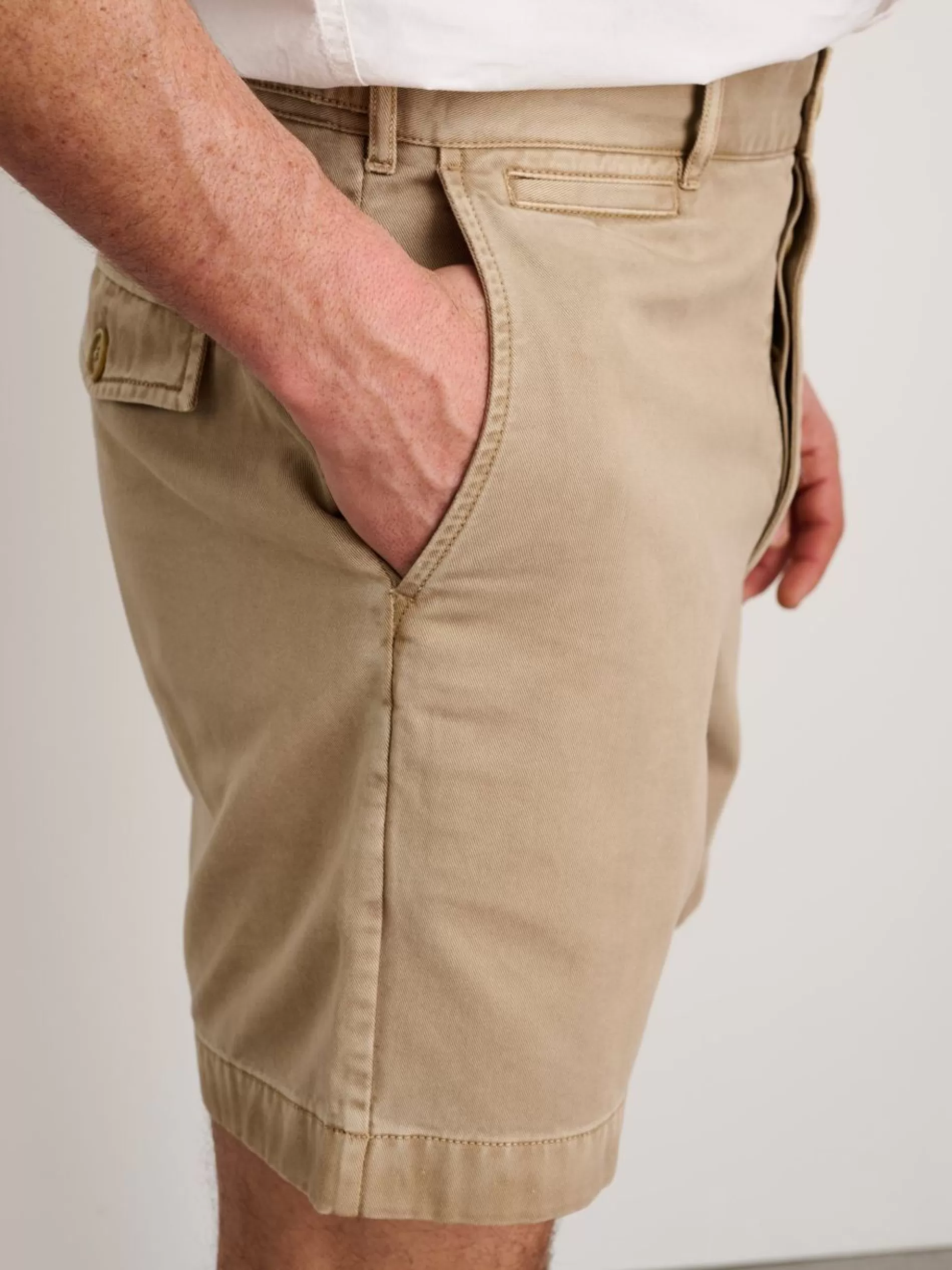 Alex Mill Flat Front Short In Vintage Washed Chino Vintage Olive Outlet