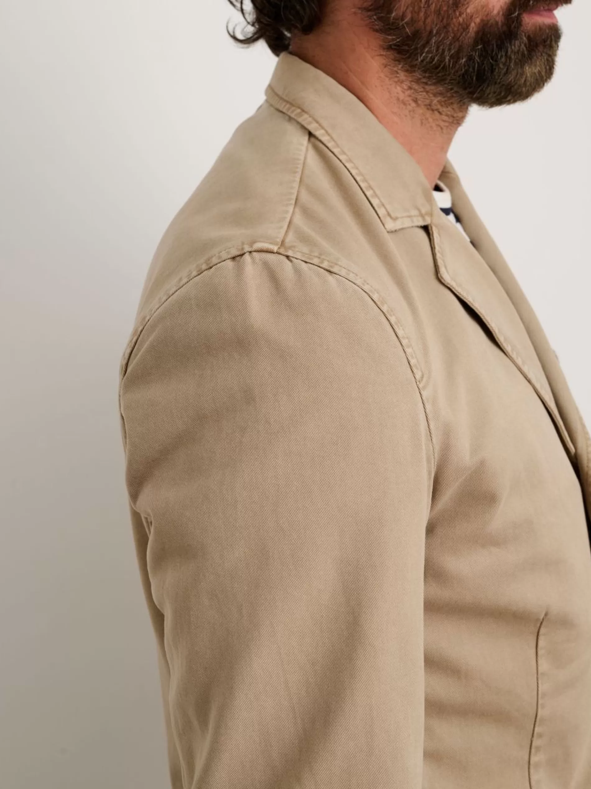 Alex Mill Mill Blazer In Vintage Wash Chino Faded Khaki Fashion