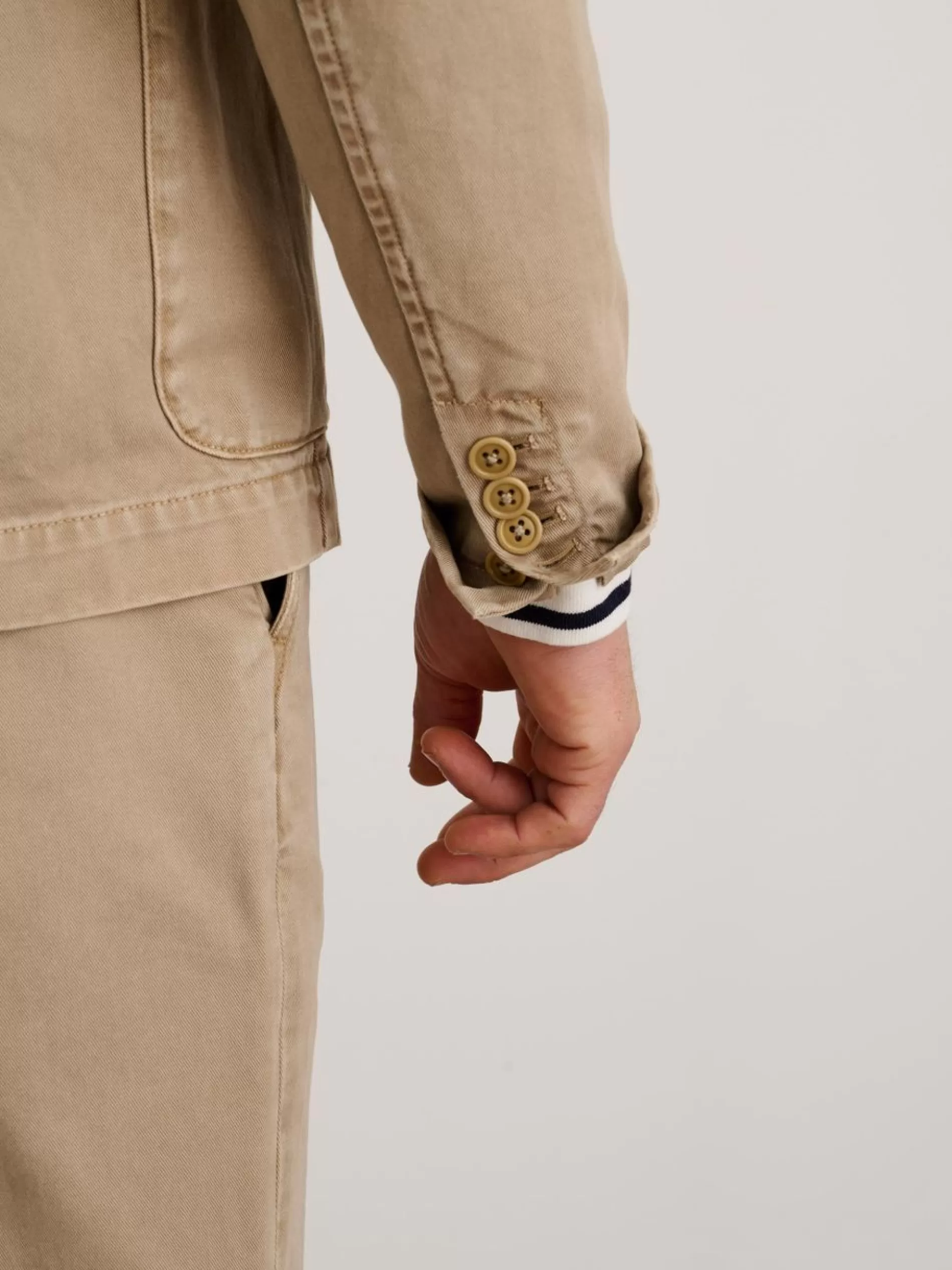 Alex Mill Mill Blazer In Vintage Wash Chino Faded Khaki Fashion