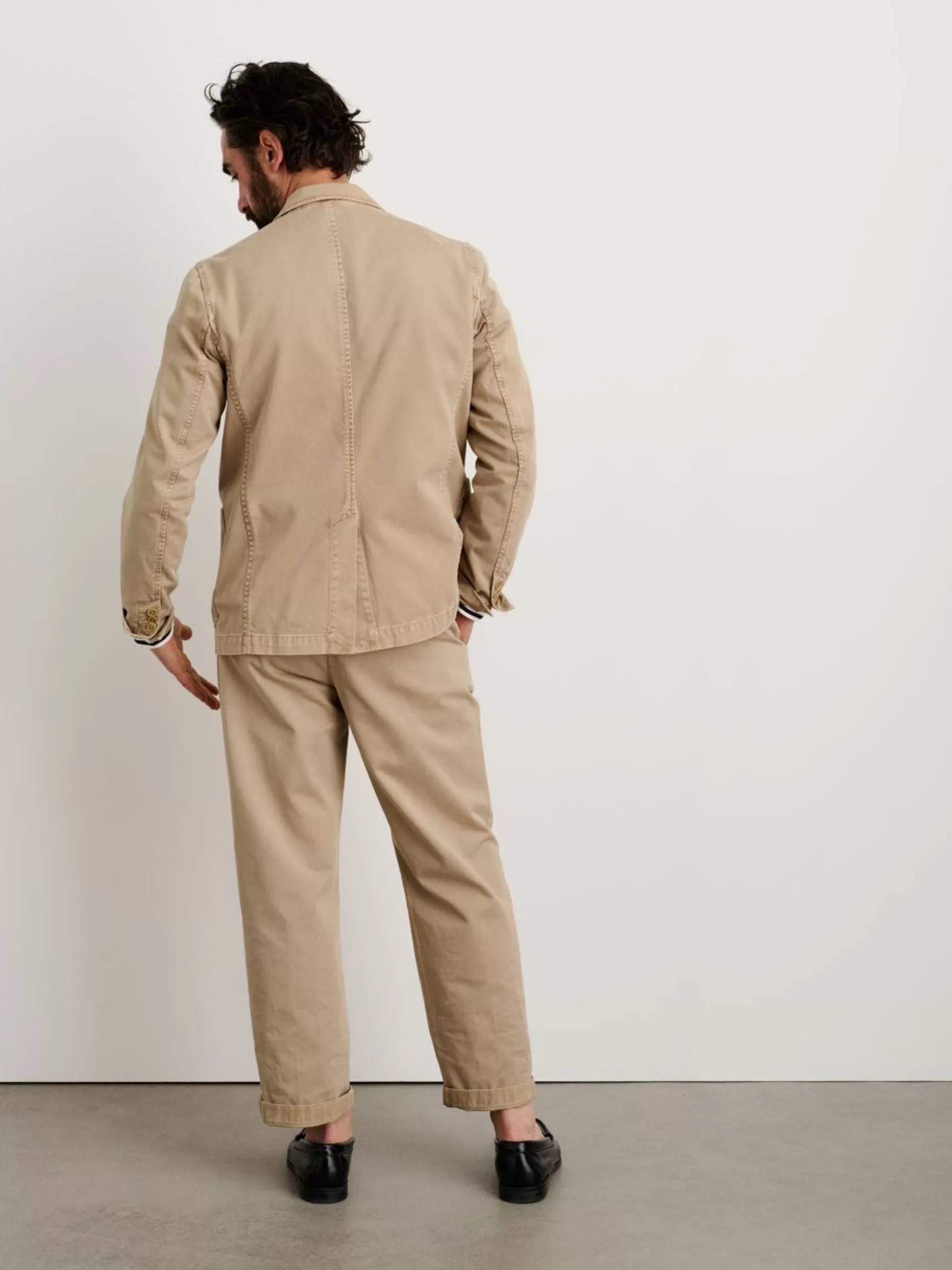 Alex Mill Mill Blazer In Vintage Wash Chino Faded Khaki Fashion