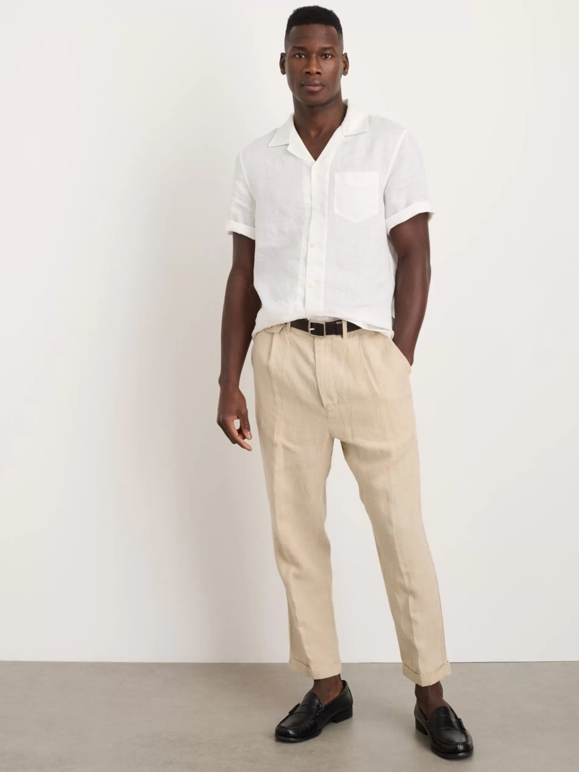 Alex Mill Standard Pleated Pant In Linen Flax Online