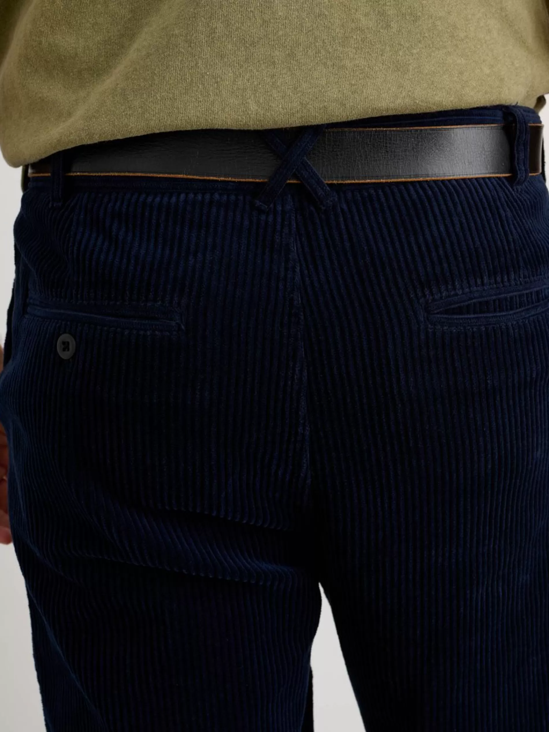 Alex Mill Standard Pleated Pant In Rugged Cord (Long Inseam) Dark Navy Clearance