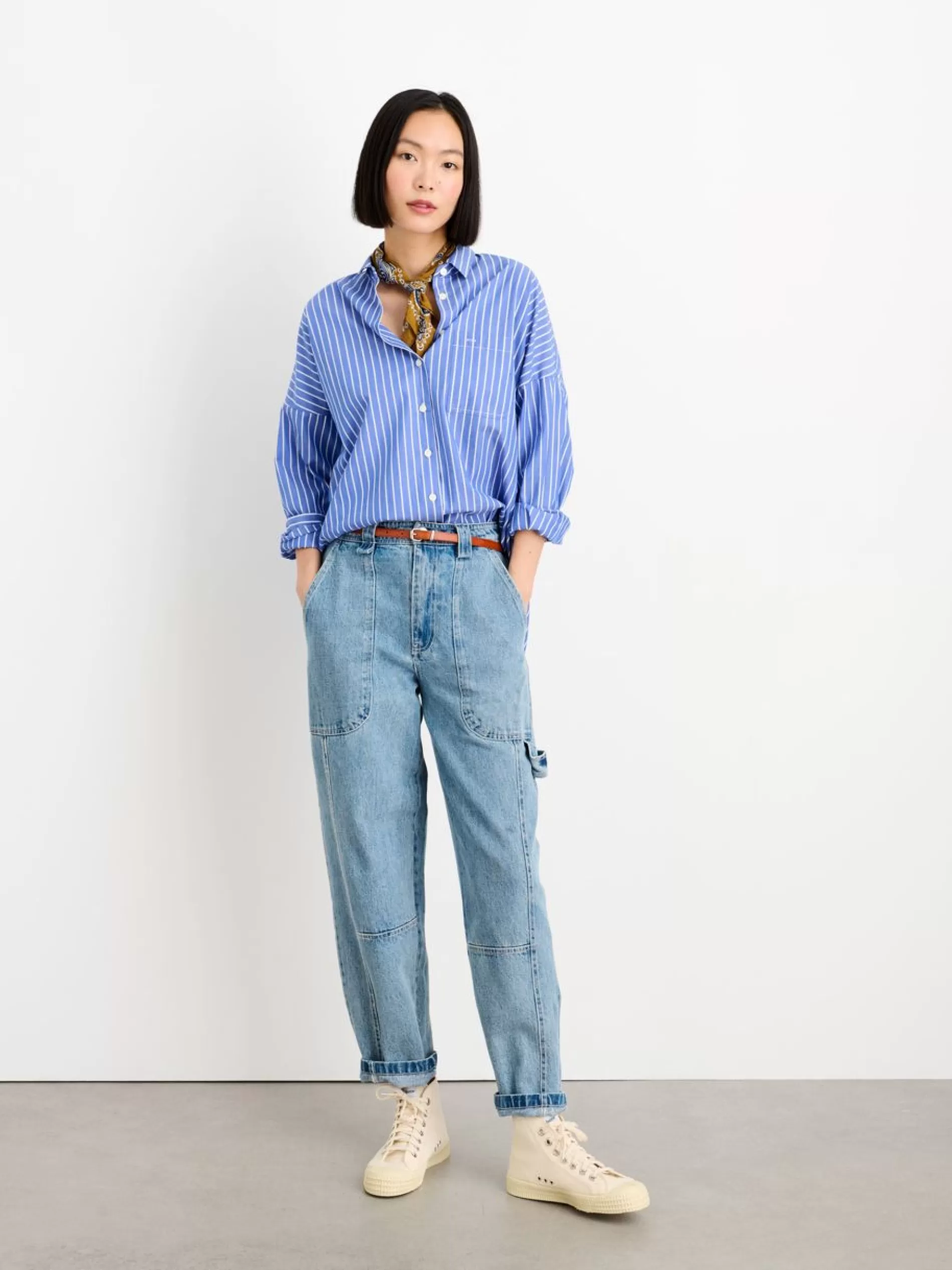 Alex Mill Standard Shirt In Wide Stripe Flash Sale