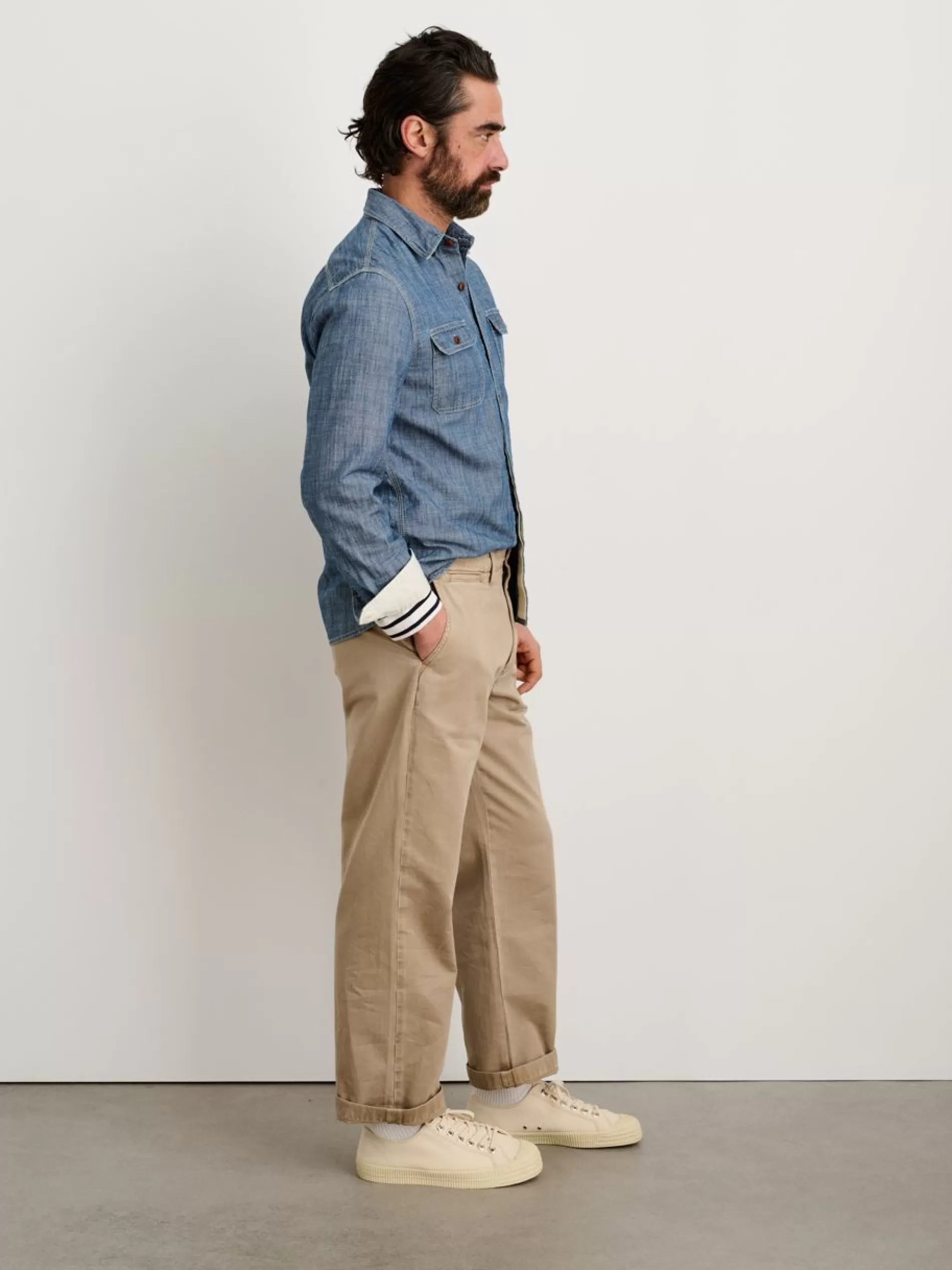 Alex Mill Straight Leg Pant In Vintage Washed Chino Vintage Olive Fashion