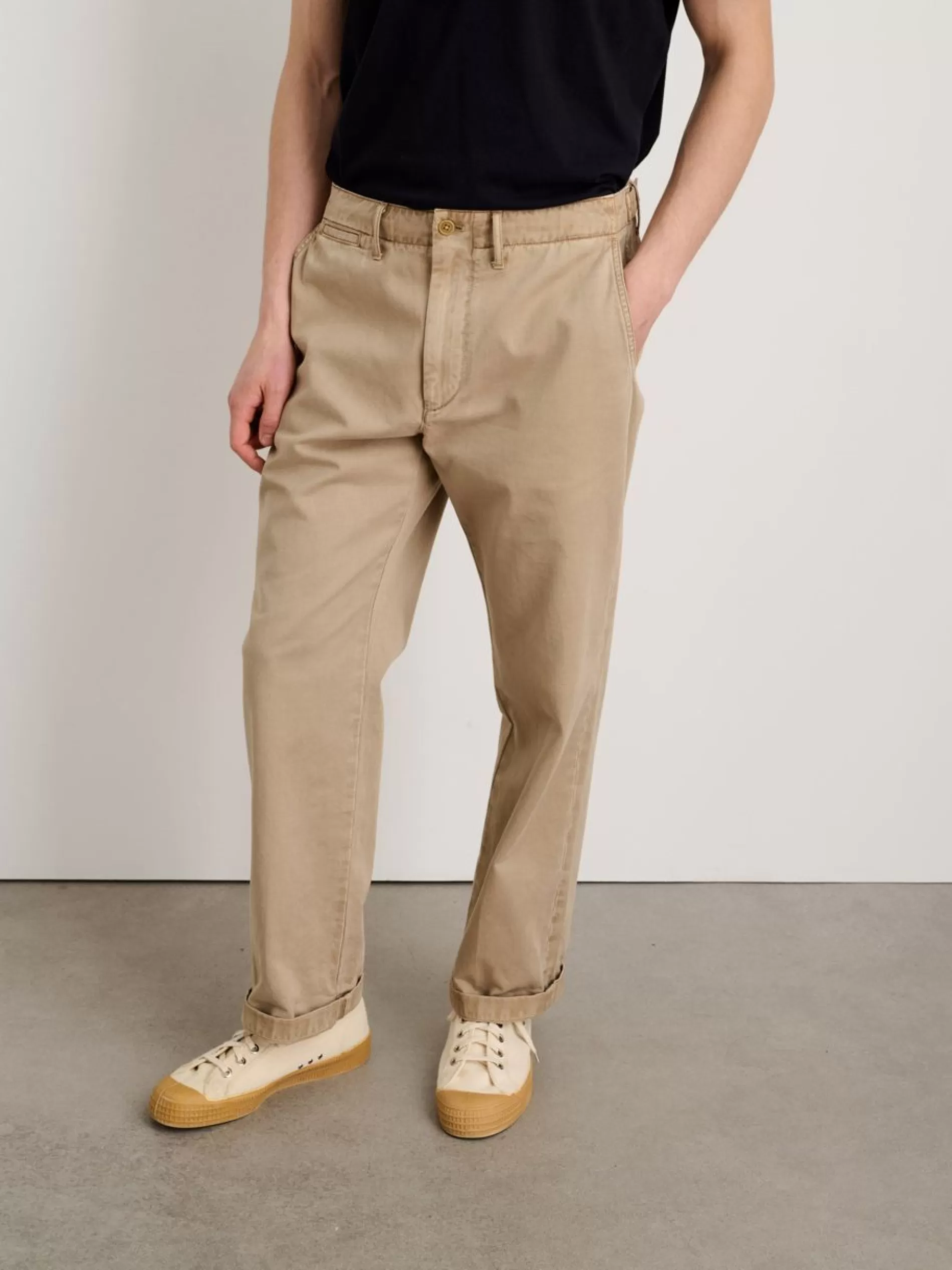 Alex Mill Straight Leg Pant In Vintage Washed Chino (Long Inseam) Vintage Olive Clearance