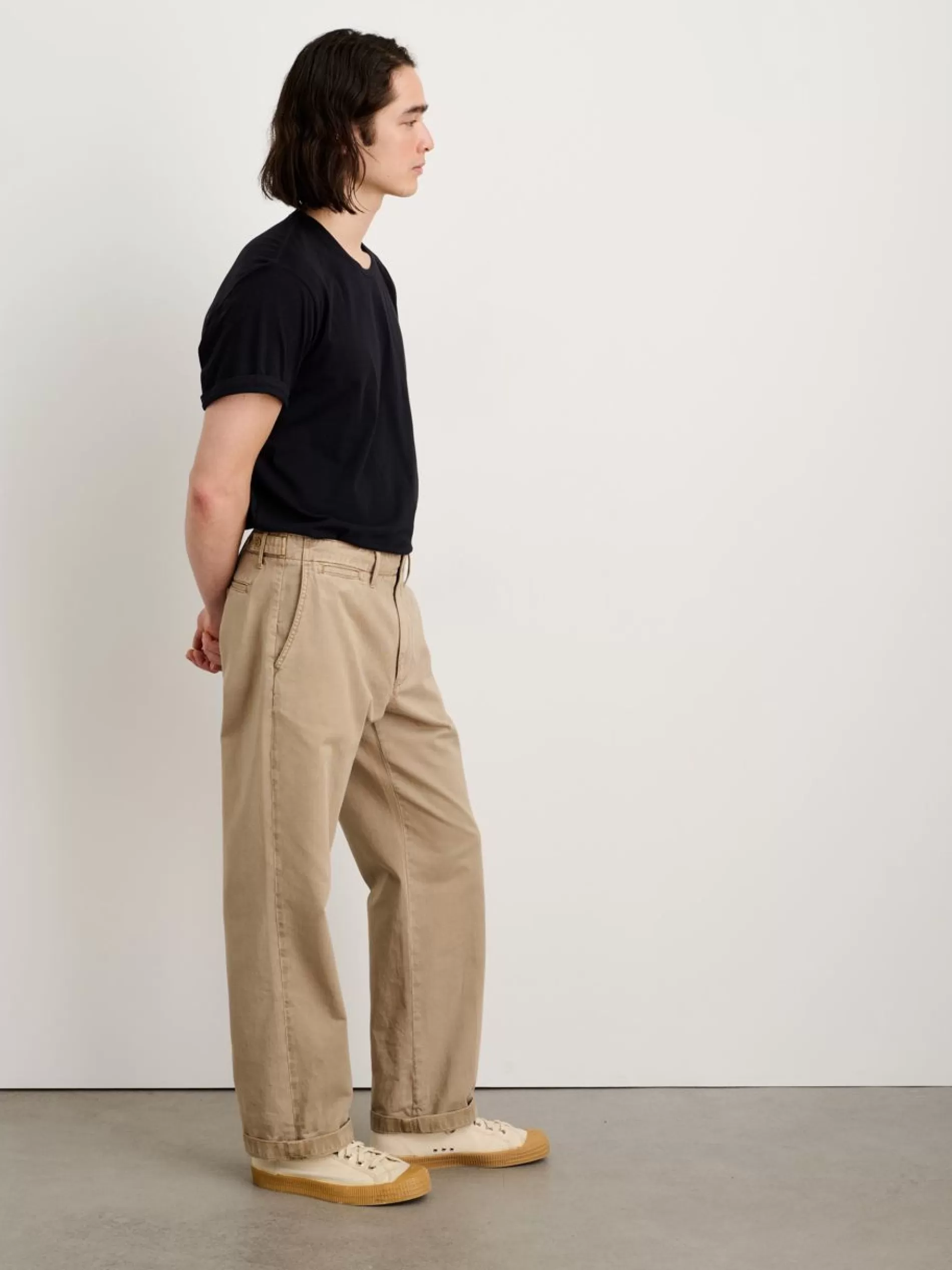 Alex Mill Straight Leg Pant In Vintage Washed Chino (Long Inseam) Vintage Olive Clearance