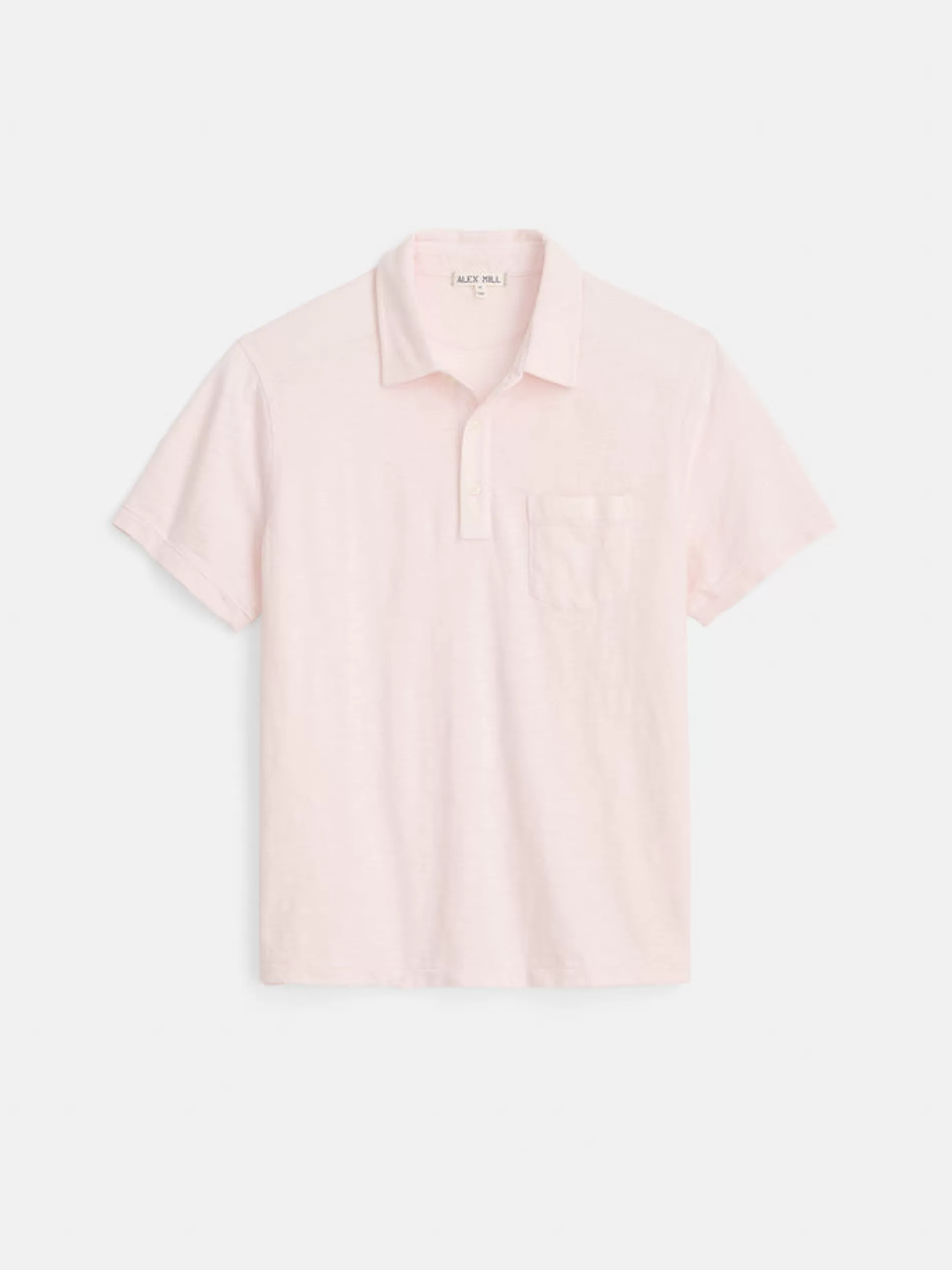 Alex Mill The Standard Polo In Slub Cotton Rose Water Sale
