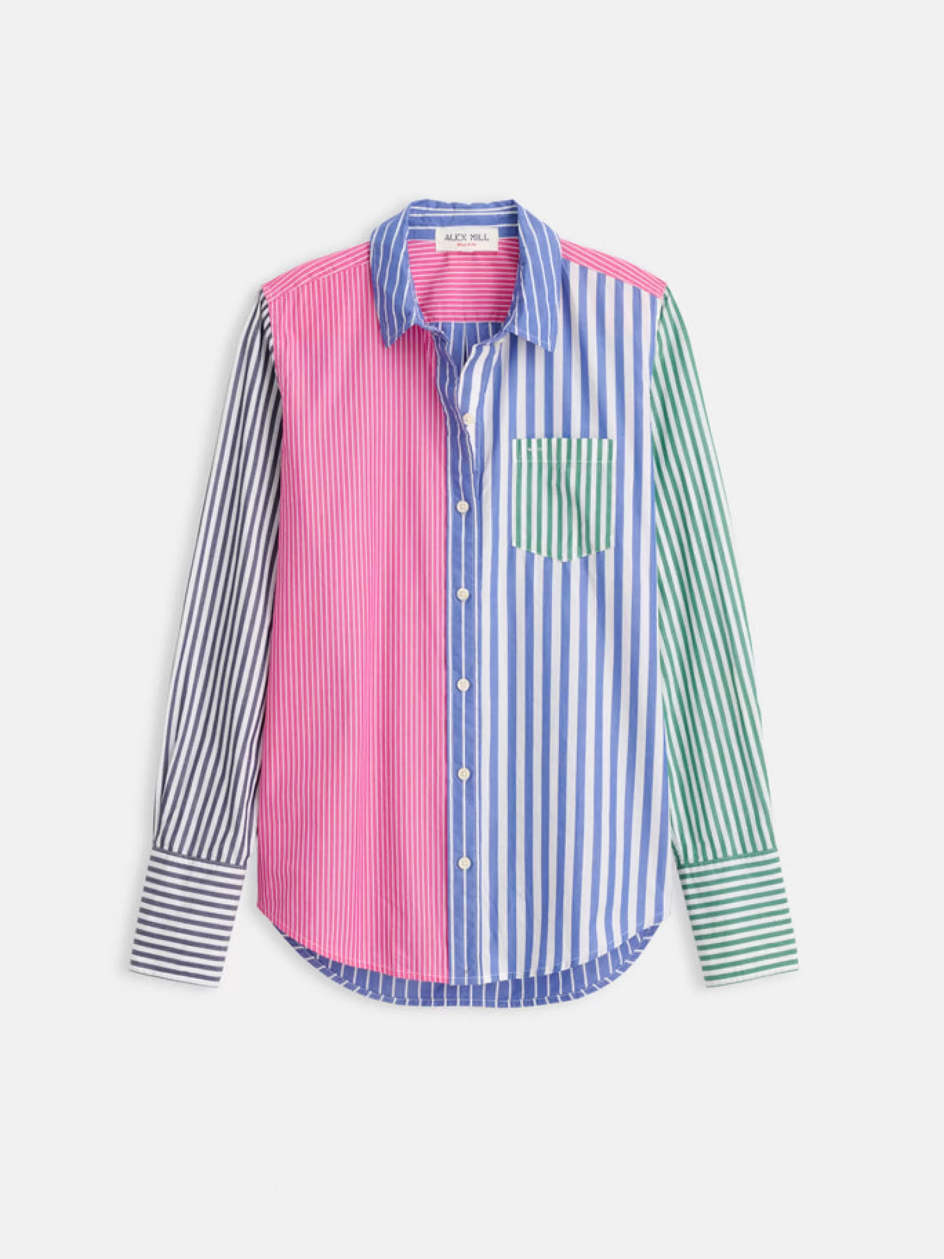 Alex Mill Wyatt Shirt In Mixed Stripe Outlet